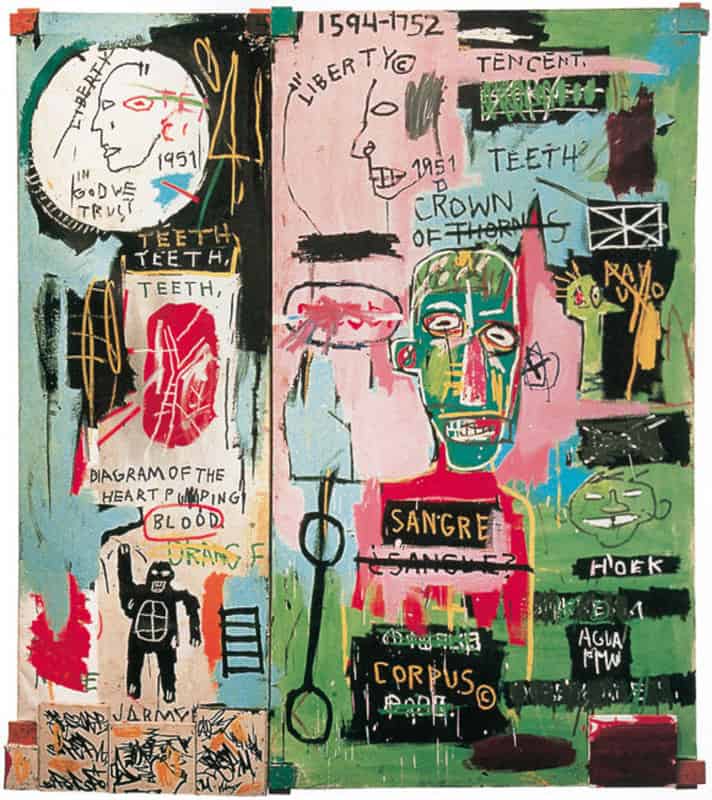 Jean-Michel Basquiat in Italian premium reproduction printed or painted