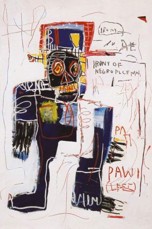 Jean-Michel Basquiat: Irony of a Negro Policeman wall art
