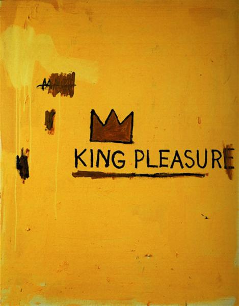 Jean-Michel Basquiat: King Pleasure premium reproduction printed or painted