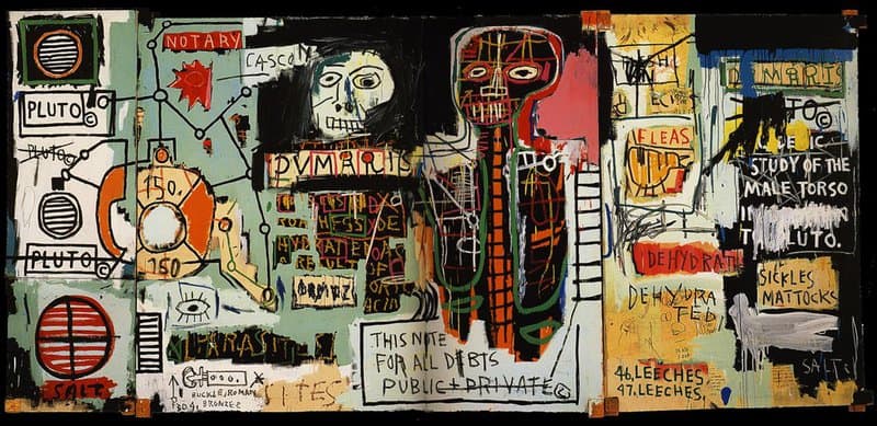 Jean-Michel Basquiat's 'Notary' (1981) - Original Artwork premium reproduction printed or painted
