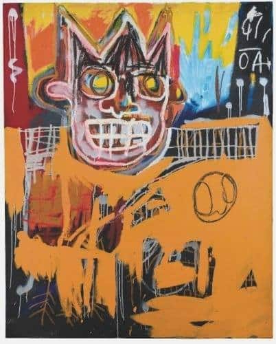 Jean-Michel Basquiat: Orange Sports Figure, 1982 premium reproduction printed or painted