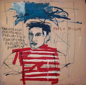 Jean-Michel Basquiat Tribute to Pablo Picasso wall art