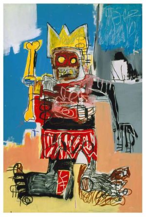 Jm Basquiat Red Robot - Untitled 1982 wall art