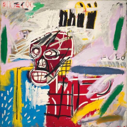 Jean-Michel Basquiat: Red Skull (1982) premium reproduction