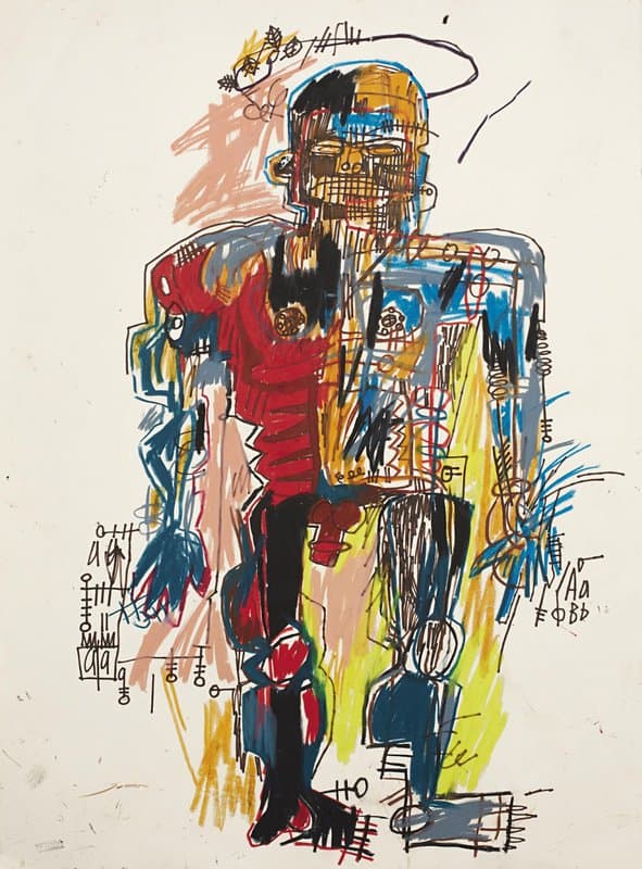 Jean-Michel Basquiat: Self Portrait 1982 premium reproduction printed or painted