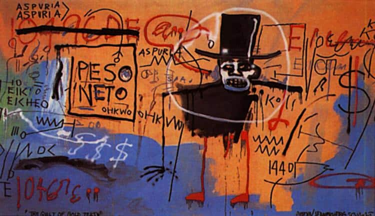 Jean-Michel Basquiat: The Guilt of Gold Teeth premium reproduction printed or painted