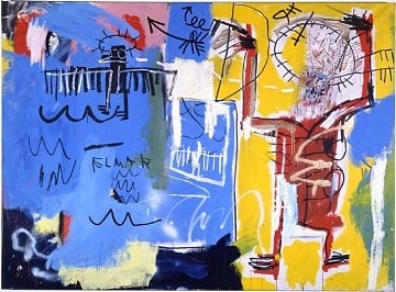 Jean-Michel Basquiat - Untitled 1982 premium reproduction printed or painted