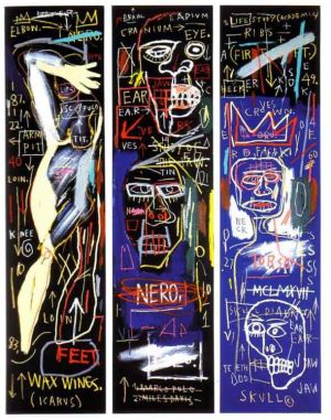 Jean-Michel Basquiat: Untitled Triptych wall art