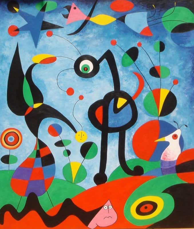 Joan Miró: El Jardín (1925) premium reproduction printed or painted