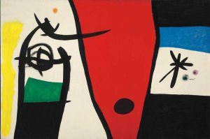 Joan Miró - Femme à la Voix de Rossignol dans la Nuit, 1971 wall art