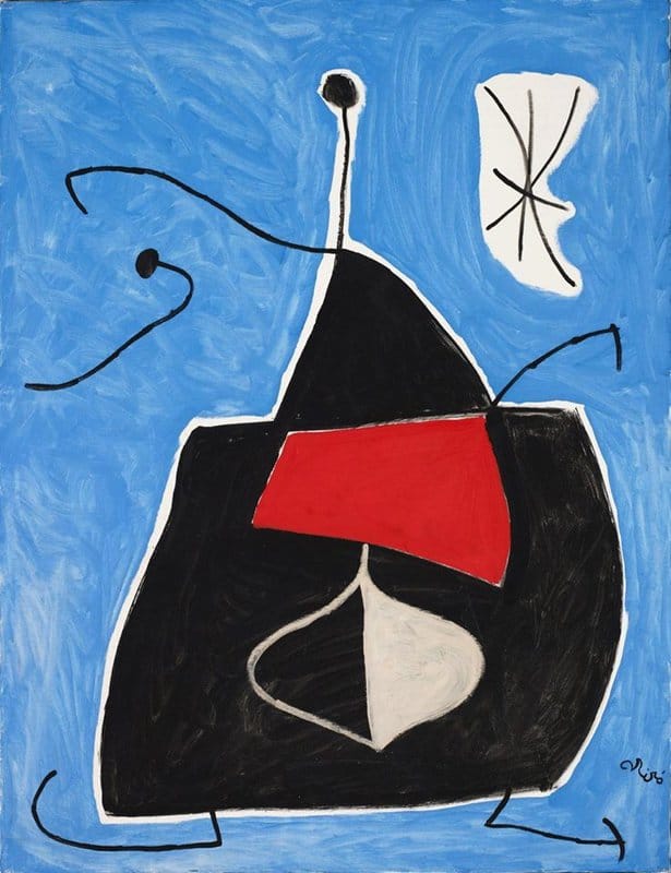Joan Miró: Femme, Oiseau, Etoile (1978) premium reproduction printed or painted