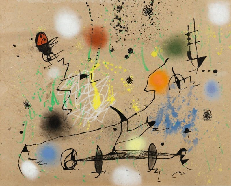 Joan Miró: Paysage 1975 premium reproduction