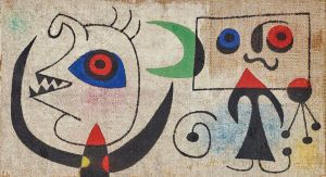 Joan Miró: Personnages Devant La Lune, 1944 wall art