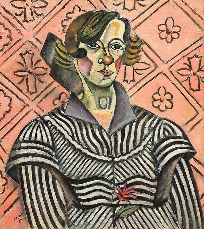 Joan Miro: Portrait of Joaneta Obrador, 1918 premium reproduction