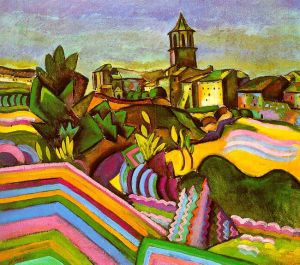 Joan Miró: Prades, The Village (1917) wall art