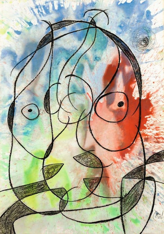 Joan Miró: Tête, 1974 premium reproduction