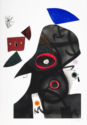 Joan Miró: The Egyptian 1977 wall art