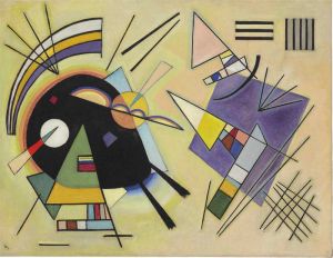 Kandinsky Black and Violet wall art