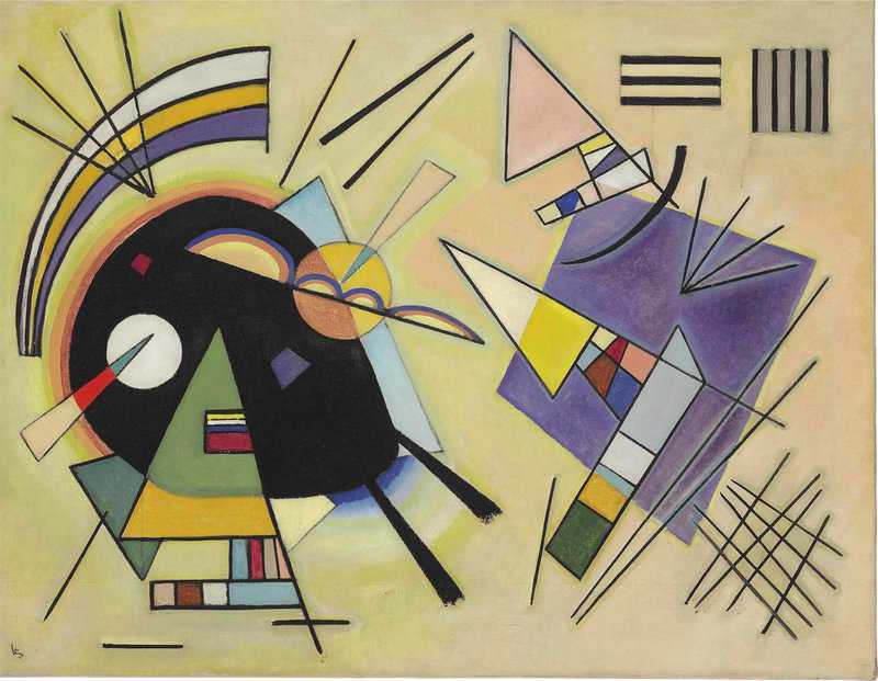 Kandinsky Black and Violet premium reproduction