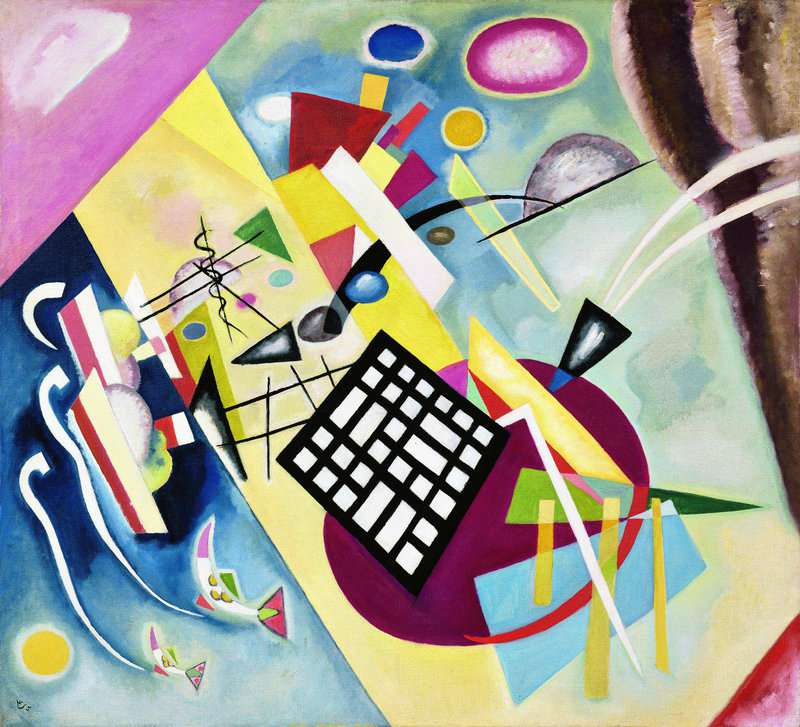 Kandinsky: Black Grid premium reproduction