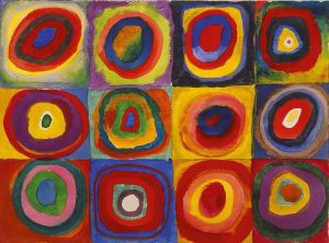 Kandinsky's Color Study: Squares with Concentric Circles wall art