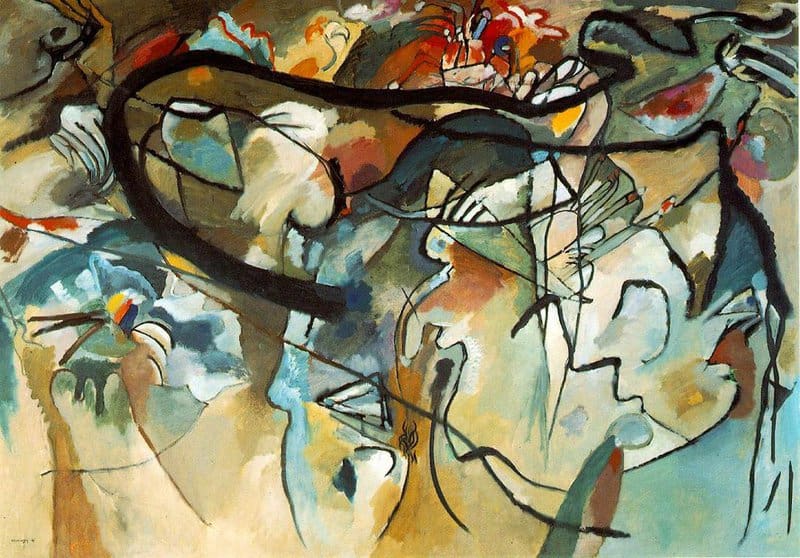 Kandinsky: Composition V - Abstract Expression premium reproduction