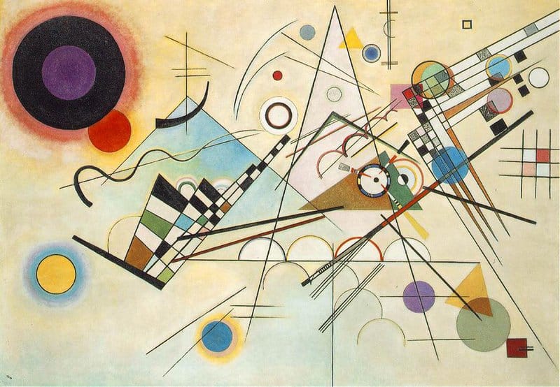 Kandinsky's Abstract Symphony: Composition VIII premium reproduction