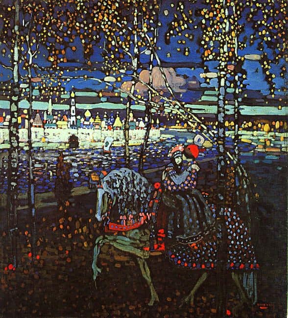 Kandinsky: Couple Riding premium reproduction
