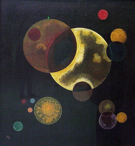 Kandinsky: Heavy Circles premium reproduction