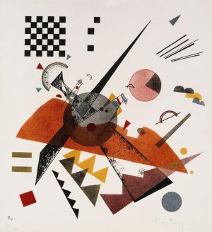 Kandinsky: Dynamic Symmetry in Orange wall art