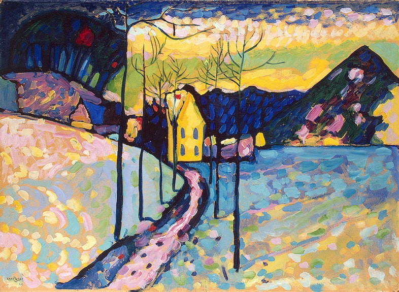 Kandinsky's Winter Landscape premium reproduction