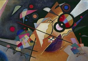 Kandinsky: Abstract Composition with Yellow Accents wall art