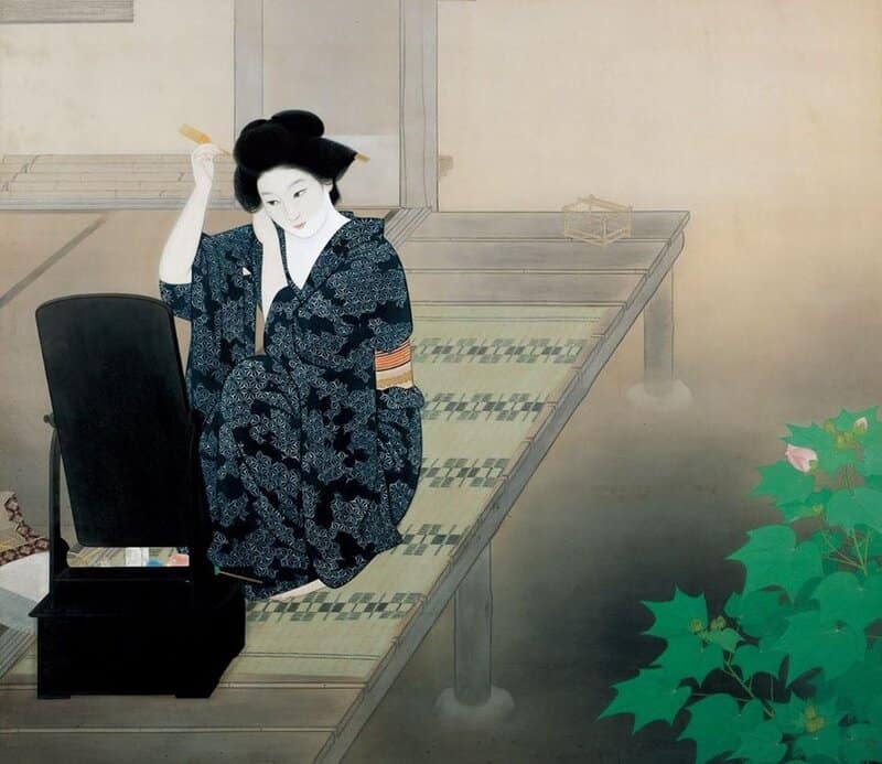 Katsuda Tetsu: Evening Reflection, 1934 premium reproduction
