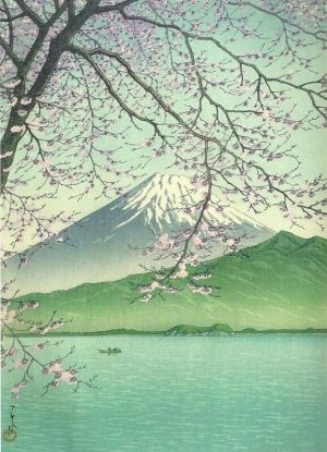 Kawase Hasui: A View of Fuji from Izu Peninsula, 1937 wall art