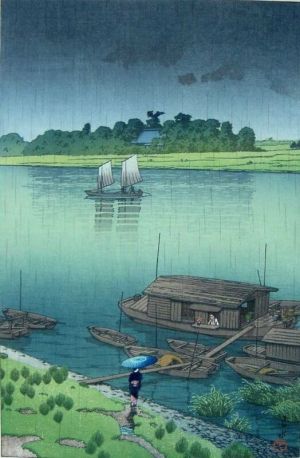Kawase Hasui: Summer Rain, 1932 wall art