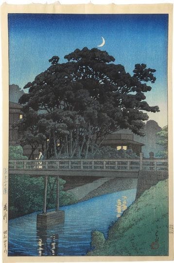 Kawase Hasui: Takino River at Twilight, 1929 premium reproduction