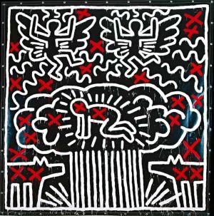 Keith Haring: Atomic Bomb and Radiant Child wall art