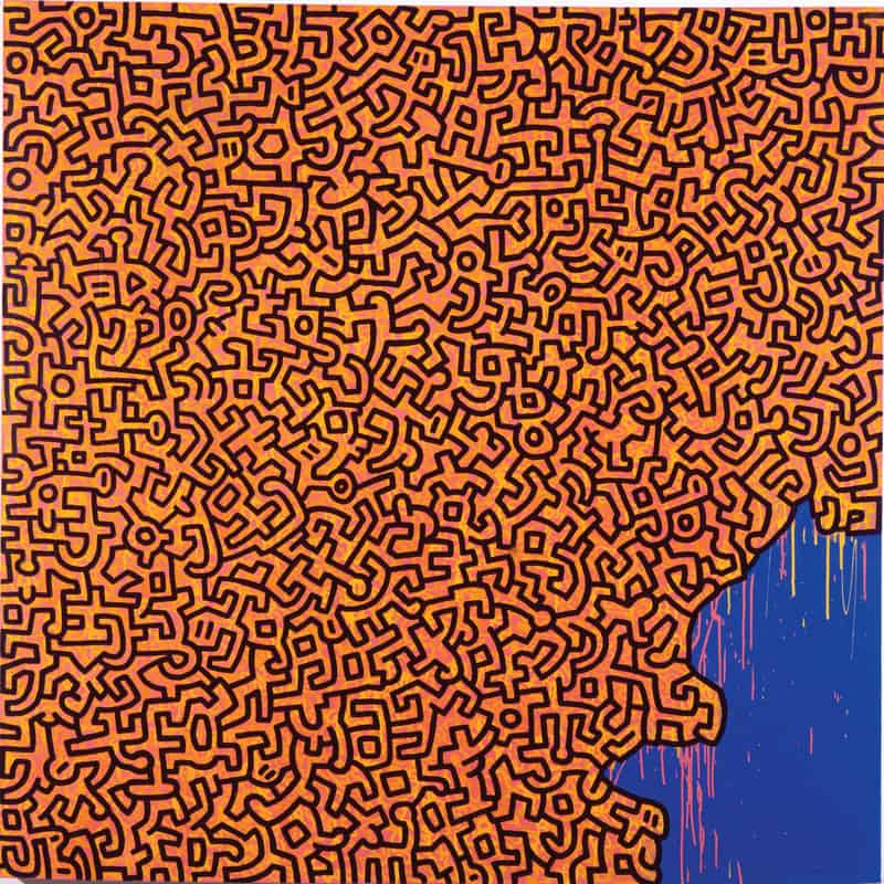 Keith Haring: Brazil 1989 premium reproduction printed or painted