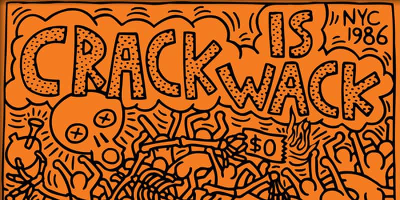 Keith Haring: Crack Is Wack Mural 1986 premium reproduction printed or painted