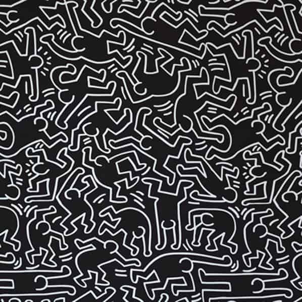 Keith Haring Dancers premium reproduction printed or painted