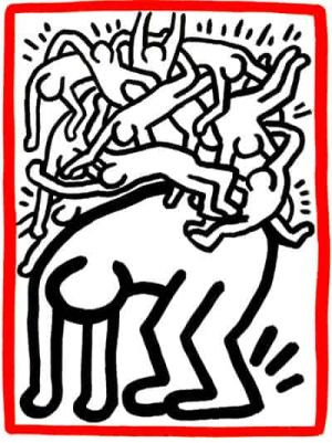 Keith Haring: Fight AIDS Worldwide wall art