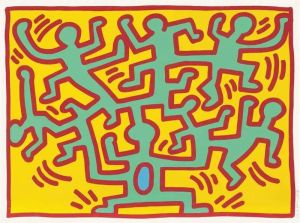Keith Haring: Growing 4 wall art