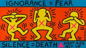 Keith Haring: Ignorance = Fear wall art