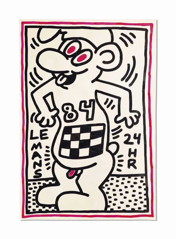 Keith Haring: Le Mans 24 HR premium reproduction