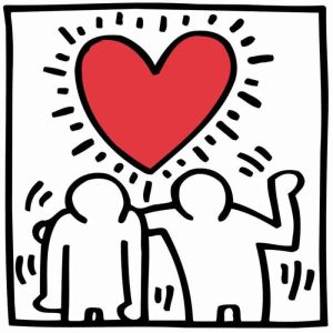Keith Haring Love wall art