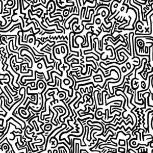 Keith Haring Movement wall art