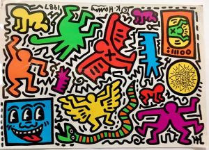 Keith Haring: Pop Shop Tokyo wall art