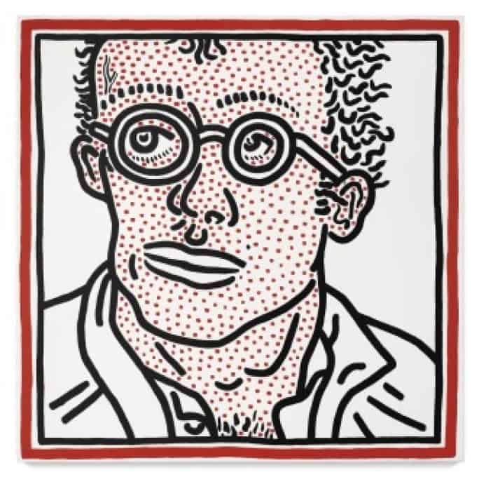 Keith Haring Self-Portrait premium reproduction