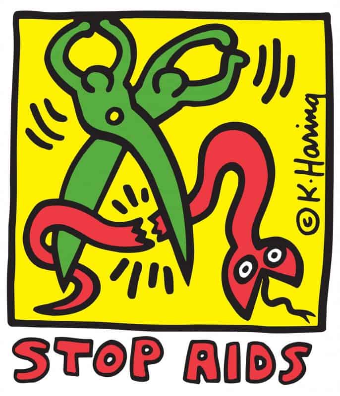 Keith Haring: Stop AIDS premium reproduction