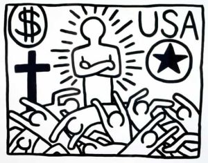 Keith Haring Untitled 1982 wall art